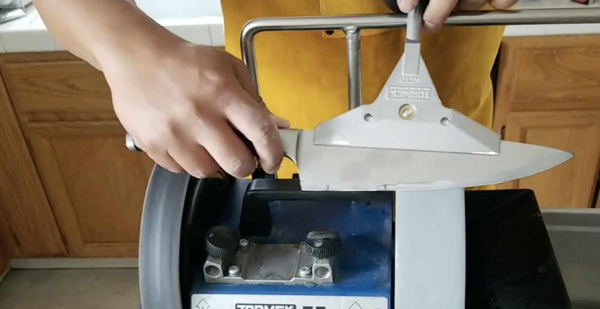 Sharpening Knife with Tormek • Edel Alon