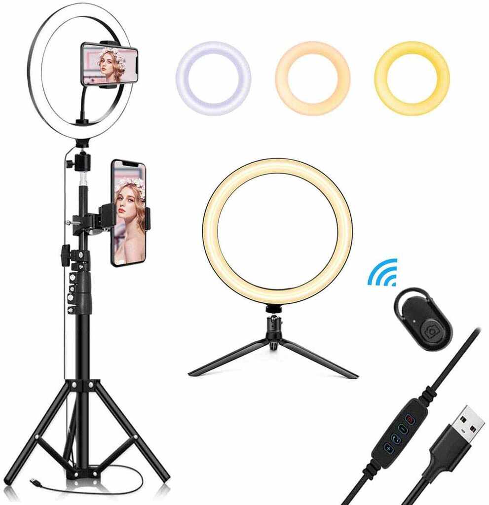 LED Selfie Ring Light for Zoom Meetings • Edel Alon